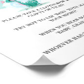 Poster Fille Dinosaur Peony rose Ne pas dire Invitations  (Coin)