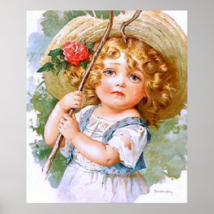 Poster Fille douce d'été de Maud Humphrey petite