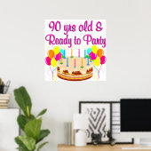 POSTER FILLE DU 90E PARTI (Bureau à domicile)
