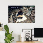 Poster Fille du cimetière (Bureau à domicile)