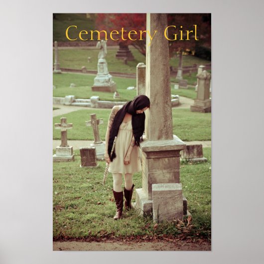 Poster Fille du cimetière (Devant)