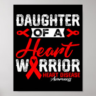 Poster Fille d'un guerrier du cœur Maladie cardiaque Ruba