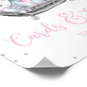 Poster Fille Eléphant Baby shower Cadeau Signes de table (Coin)