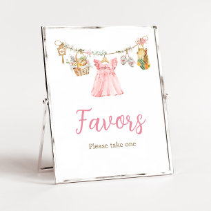 Poster Fille Élevée Localement Panneau de Faveurs pour Ba