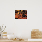 Poster Fille en blanc dans les bois (Cuisine)