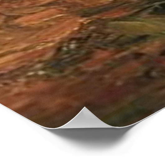 Poster Fille en blanc dans les bois 1882, Vincent van Gog (Coin)