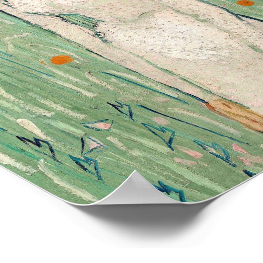 Poster Fille en blanc | Vincent van Gogh (Coin)