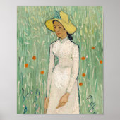 Poster Fille en blanc | Vincent van Gogh (Devant)