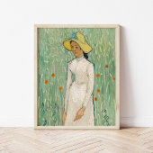 Poster Fille en blanc | Vincent van Gogh