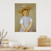 Poster Fille en Casquette de paille, Mary Cassatt (Cuisine)