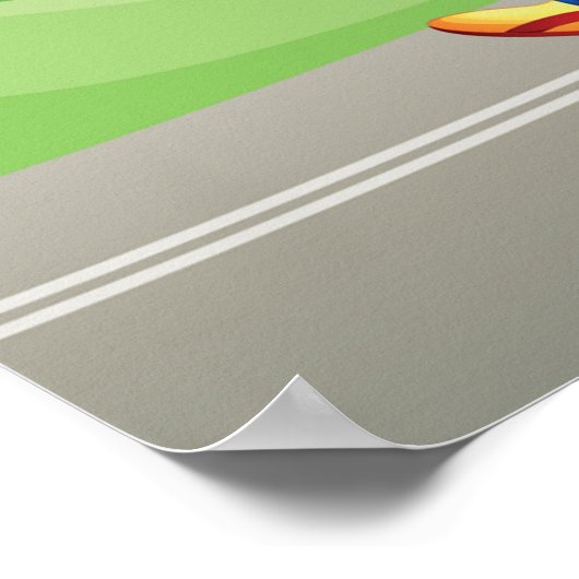 Poster Fille en cours (Coin)