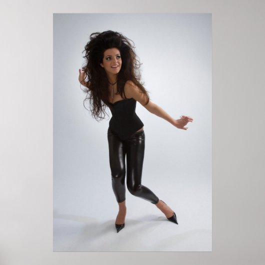 Poster Fille en noir (Devant)