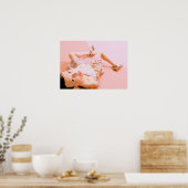 Poster Fille en rose (Cuisine)