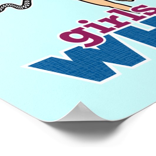 Poster Fille en rouge (Coin)