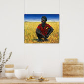 Poster Fille en rouge 1992 (Cuisine)