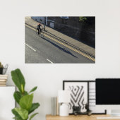 Poster Fille en vélo (Bureau à domicile)
