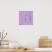 Poster Fille et arbre (Cuisine)