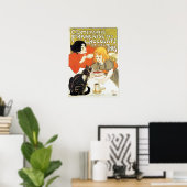 Poster Fille et chat, Alexandre Steinlen (Bureau à domicile)