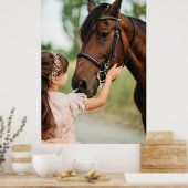 Poster Fille et cheval (Cuisine)