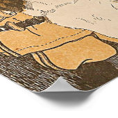 Poster Fille et chien (Coin)