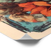 Poster Fille et chien amis (Coin)