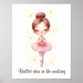 Poster Fille étoile de ballet  (Devant)