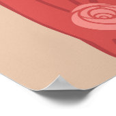 Poster Fille Flapper illustrée (Coin)