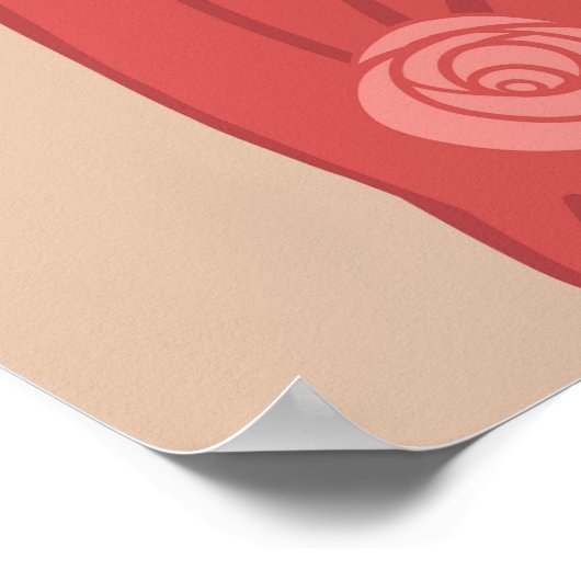 Poster Fille Flapper illustrée (Coin)