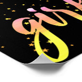 Poster Fille Forte Pastel Star (Coin)