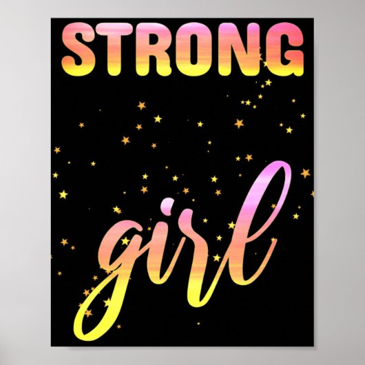 Poster Fille Forte Pastel Star (Devant)