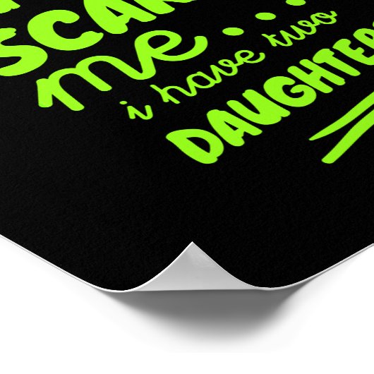 Poster Fille Funny mère cadeau de jour pour mère sa mère  (Coin)