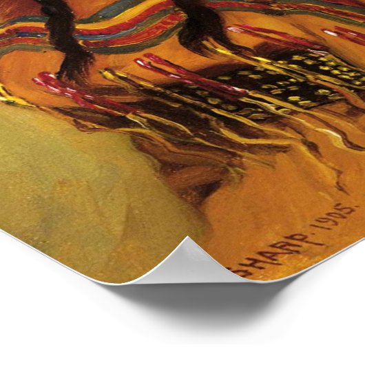 Poster Fille indienne Blackfoot (Coin)