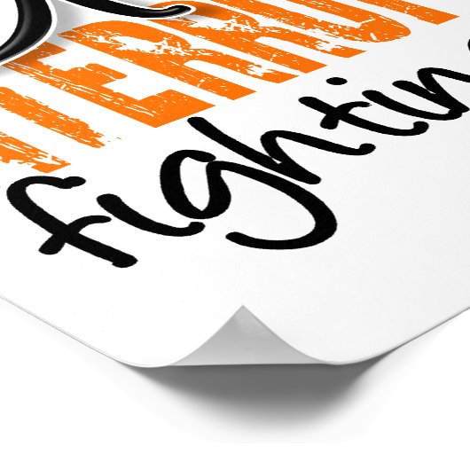 Poster Fille Interrompue 2 leucémie (Coin)