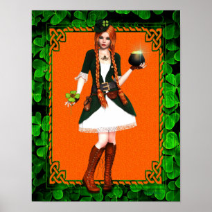 Poster fille irlandaise