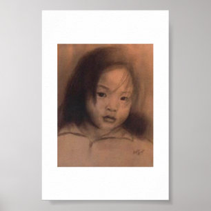Poster Fille Japonaise