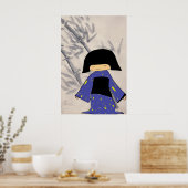 Poster Fille Japonaise (Cuisine)