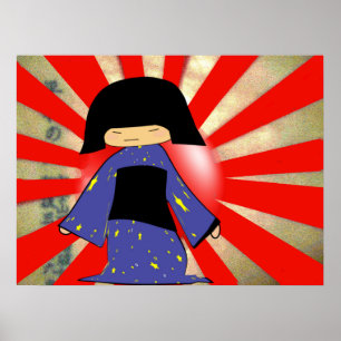 Poster fille japonaise