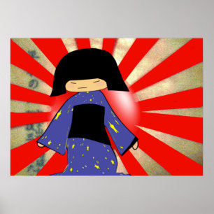 Poster fille japonaise