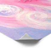 Poster Fille japonaise Wamono avec Kawaii Kitten ~ (Coin)