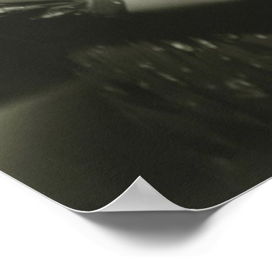 Poster Fille Jouant Piano (Coin)