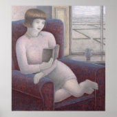 Poster Fille Lecture dans fauteuil 2009 (Devant)