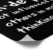 Poster Fille Longboard fête l'indépendance (Coin)