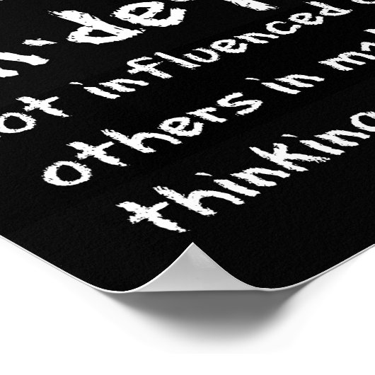 Poster Fille Longboard fête l'indépendance (Coin)