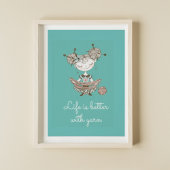 Poster Fille Louveuse de Fils Whimsical