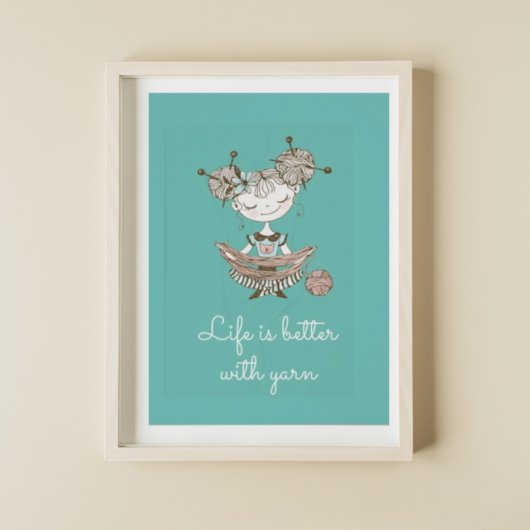 Poster Fille Louveuse de Fils Whimsical