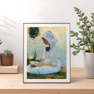 Poster Fille lue par un flux, Sargent 1888