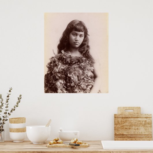 Poster Fille maorie (Cuisine)