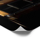 Poster Fille Marchant Par Vieux Camion GMC (Coin)