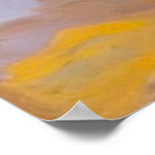 Poster Fille Marcher avec panier le long de la côte le jo (Coin)