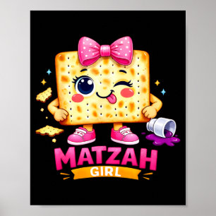 Poster Fille Matzah Afikoman Joyeuse ver Coquette